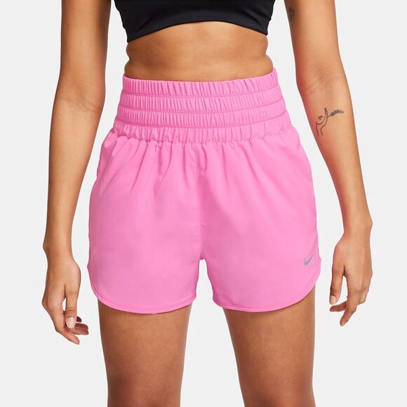 Nike One Women’s Dri-FIT Ultra High-Waisted 3" Shorts Pink Size S - Picture 1 of 6